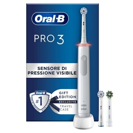 Oral-B Pro 3 3700 Adult Rotating-Vibrating Toothbrush White