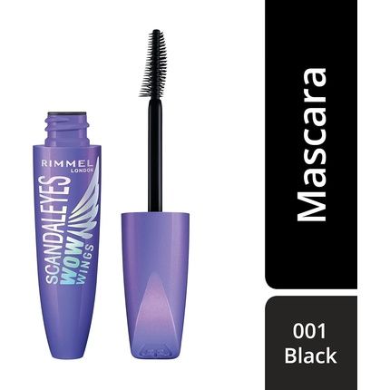 Rimmel Scandaleyes Wow Wings Volumising Mascara Black 12Ml - Image 3