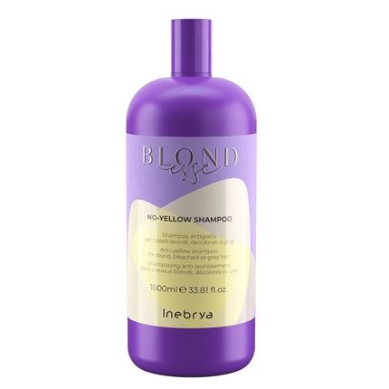 Inebrya Blondesse No-Yellow Shampoo For Blonde, Highlighted, And Gray Hair - 1000Ml