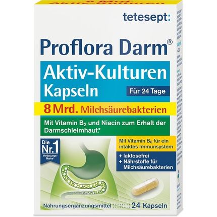 Tetesept Proflora Intestinal Active Cultures Capsules Dietary Supplement