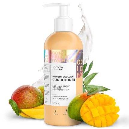 So!Flow Ultimate Anti-Frizz Conditioner Enriched With Nourishing Oils And Effective Plant Extracts Customized For Medium Porosity Hair Seeking Frizz-Free Shine