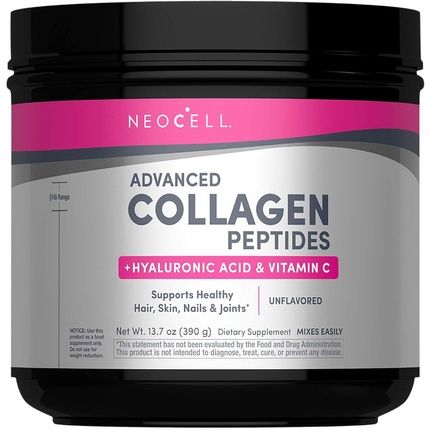 Neocell Super Collagen Peptides 137Oz Grassfed Bovine With Hyaluronic Acid