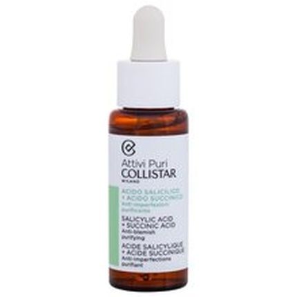 Collistar Pure Actives Salicylic Acid Succinic Acid Serum 30 Ml - Image 3