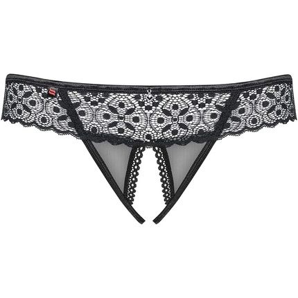 Obsessive Shibu Sheer Crotchless Body Black L-Xl (Uk 12-14)
