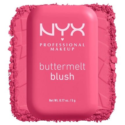 Nyx Professional Makeup Buttermelt Powder Blush Fade And Transfer-Resistant Blush Vegan Formula Getting Butta 08 0.17 Ounce