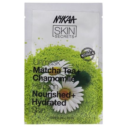 Nykaa Naturals Skin Secrets Sheet Mask Matcha Tea And Chamomile For Women 1 Piece