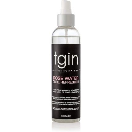 Tgin Rose Water Refresher Spray For Curly Hair 8Oz 236Ml