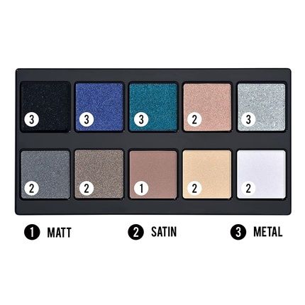 Pupa Milano Make Up Stories Eyeshadow Palette 004 Cosmic Queen 10-Shade Shadow Collection 0.63 Oz Drama Queen - Image 3