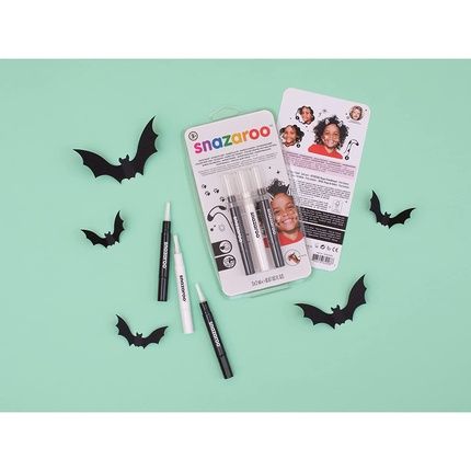 Snazaroo 1180156 Children'S Make-Up, Make-Up Pencil With Brush Tip, 3 Colors Set - Image 3
