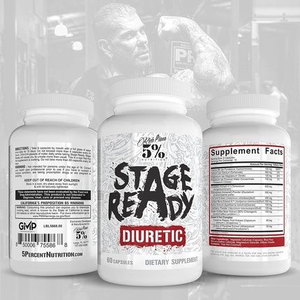 5% Nutrition Stage Ready Diuretic Maximum Strength Competition Diuretic 60 Pills - Image 3