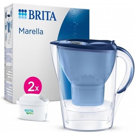 Brita Marella Blue Jug With 2 Maxtra Pro Filters