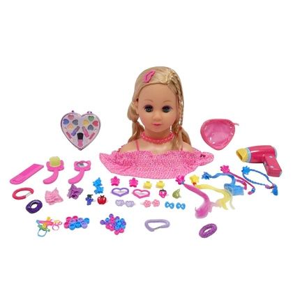 Happy Friend Make Up Dollhead Blonde