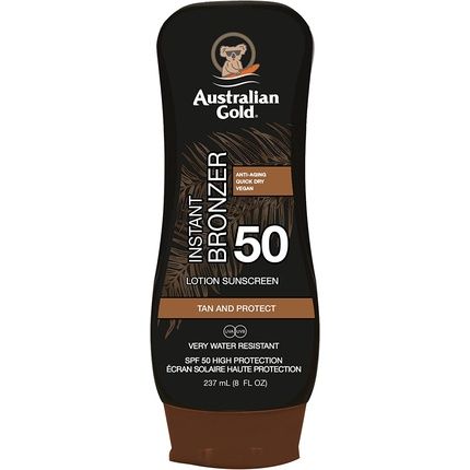 Australian Gold Spf 50 Lotion Sunscreen With Instant Bronzer 237Ml