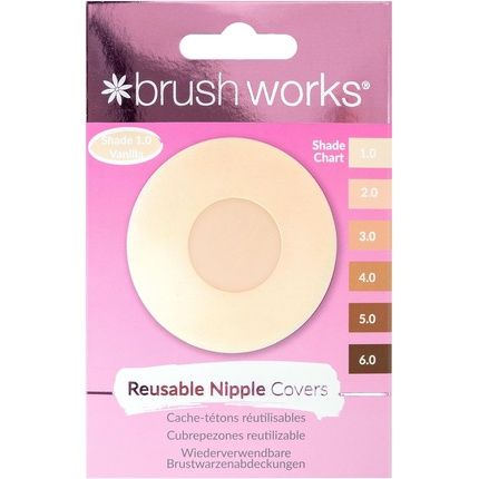 Brushworks Silicone Nipple Covers Shade 1.0 - Vanilla