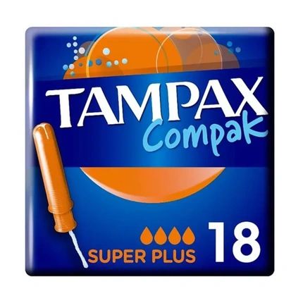 Tampax Compak Super Plus Tampons 18 Units