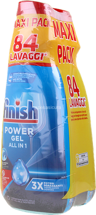 Finish Power Gel All In 1 Maxi Pack 84 Washes 2 X 940 Ml