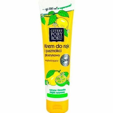 Cztery Pory Roku Glycerin Hand Cream Lemon 130Ml Hand Cosmetics