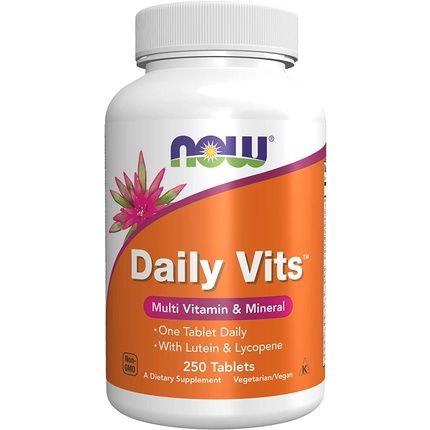 Now Daily Vits One Tablet Daily With Lutein And Lycopene 250 Tablets