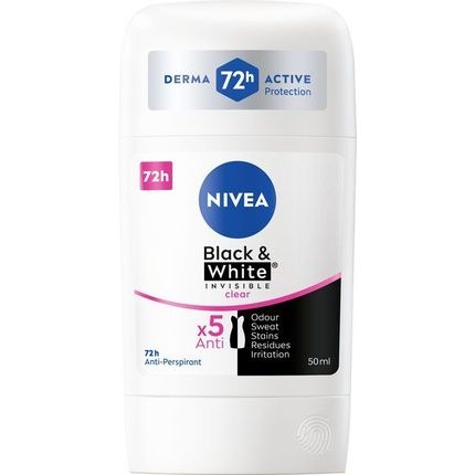 Nivea Invisible For Black & White Clear Antiperspirant 50 Ml