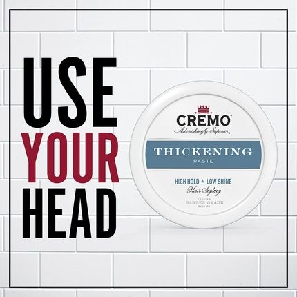 Cremo Barber Grade Hair Styling Thickening Paste For Men High Hold Low Shine 113G - Image 3