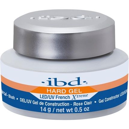 Ibd Hard Gel Led/Uv French Xtreme Blush 14G - Made In Usa - Premium Build-Up