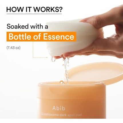 Abib Glutathiosome Dark Spot Pad Vita Touch 60 Pads 4.90 Fl Oz - Image 3