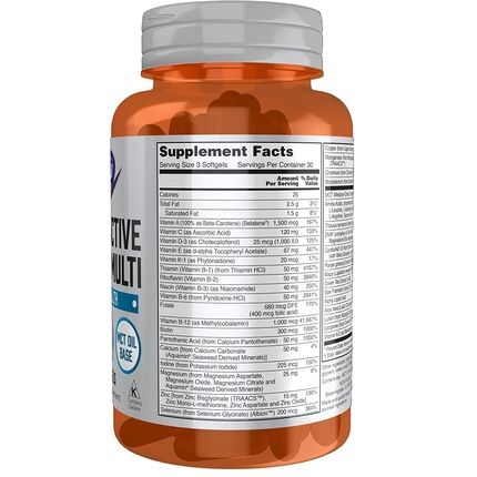 Now Sports Nutrition Men'S Extreme Sports Multi With Free-Form Amino Acids Zma Tribulus Mct Oil And Herbal Extracts 90 Softgels