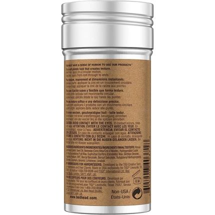 Bed Head For Men By Tigi Hair Wax Stick Strong Hold Slick Back Hair Styling 73G