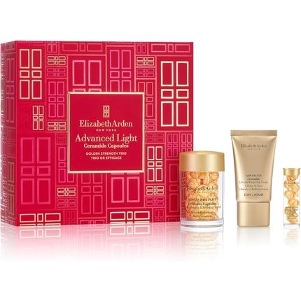 Elizabeth Arden Gold Strength Trio Advanced Light Ceramide Capsules 3-Piece Gift Set - Anti-Aging Firming Skincare
