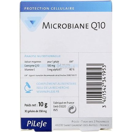 Microbiane Q10 Age Protect 30 Capsules 12G