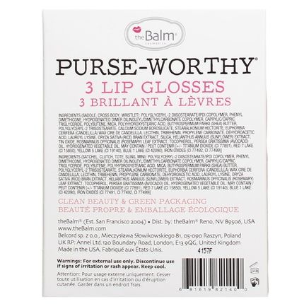 Thebalm Purseworthy Lip Gloss Set 3 Piece