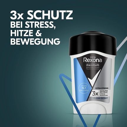 Rexona Maximum Protection Fresh Deodorant Cream 45Ml Stick Clean Scent - Image 3