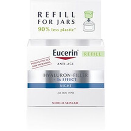 Eucerin Hyaluron Filler Moisturizing Night Cream Refill 50Ml Face Wrinkles