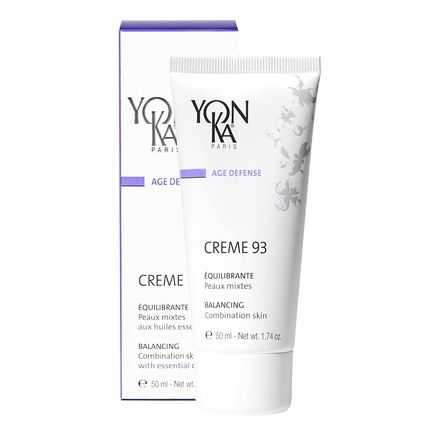 Yon-Ka Creme 93 Mattifying Moisturizer 50Ml Balancing Facial Cream For Combination Skin With Vitamins A,C And E Paraben-Free