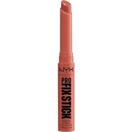 Nyx Professional Makeup Correcting Concealer Stick Covers Blemishes Dark Spots Discoloration 12H Wear Vegan Formula Pro Fix Stick 0.5 Apricot