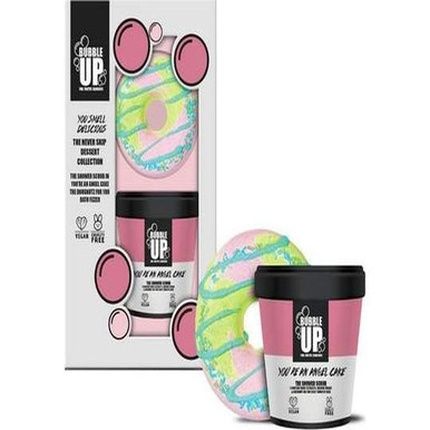 Bubble Up Doughnut Bath Fizzer 150G & Shea Shower Scrub 220G