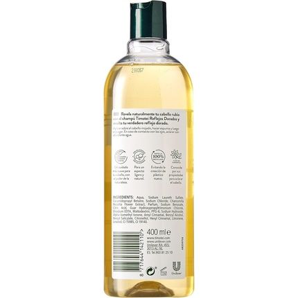 Timotei Golden Highlight Shampoo For Blonde Hair With Chamomile Flower Extract 400Ml