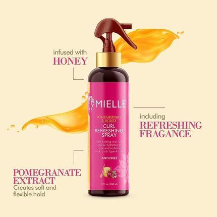 Mielle Pomegranate & Honey Curl Refreshing Spray 240Ml - Image 3