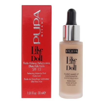 Pupa Like A Doll 020 Light Beige Liquid Foundation 30Ml For Women
