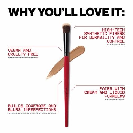 Smashbox Blurring Concealer Brush Rounded Makeup Brush For Under Eye