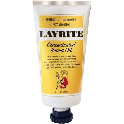 Layrite Concentrated Beard Oil 59Ml Soothing Conditioning Fast Absorbing