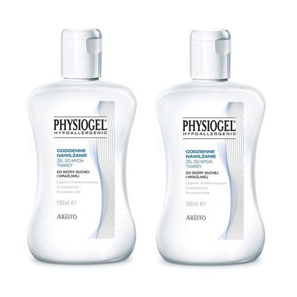 Physiogel Daily Moisturizing Face Wash Gel For Dry And Sensitive Skin 2X150Ml