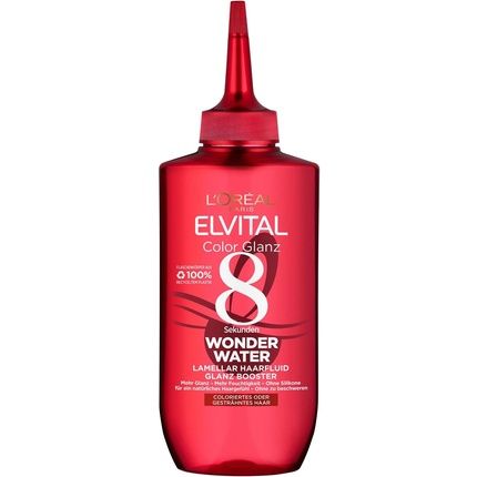 L'Oreal Paris Elvital Hair Treatment For Smooth Hair With Acidal Care Formula Colour Shine 8 Seconds Wonder Water Hair Fluid 200Ml
