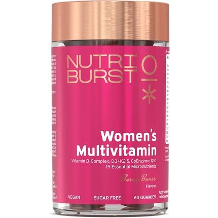 Nutriburst Women'S Multivitamin Hormone Regulation & Collagen Support 60 Berry Gummies