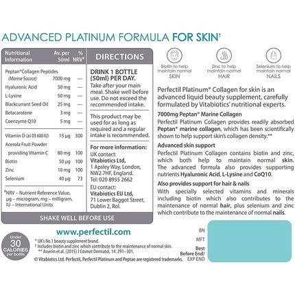 Vitabiotics Perfectil Collagen Skin 10 Beauty Drinks 500Ml - Image 3