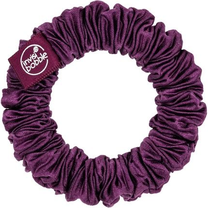 Invisibobble Slim Scrunchie Purple Gold Pleated Fabric Hair Bobbles