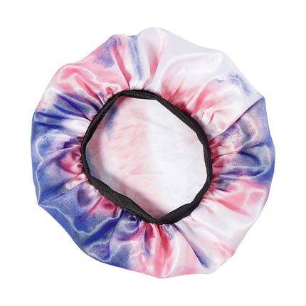 Red By Kiss Kids Satin Bonnet With Wide Band Sleep Cap For Kids Pink/Purple - Image 3