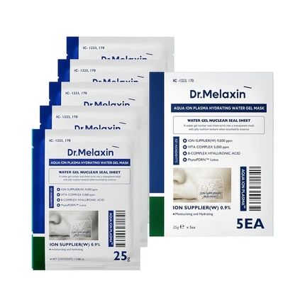 Drmelaxin Aqua Ion Line Moisturizing Face Mask 5 X 25 Grams