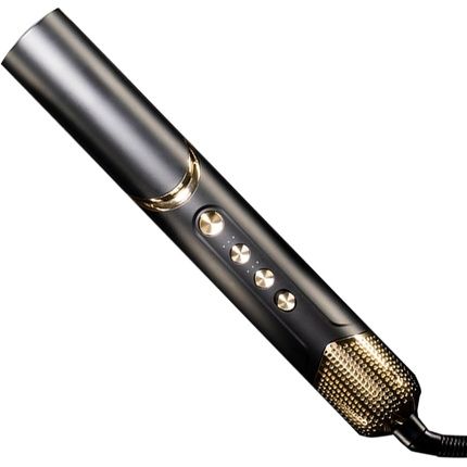 Max Pro Aurum Aerostyler 1400W Power 3 Heat Settings Ergonomic Design Airflow Control 5 Interchangeable Attachments Including Curling Iron Smoothing Brush Hair Dryer