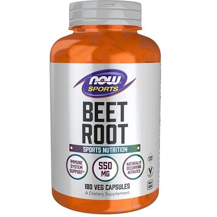 Now Sports Beet Root Veg Sports Nutrition Immune System Support 550Mg 180 Veg Capsules